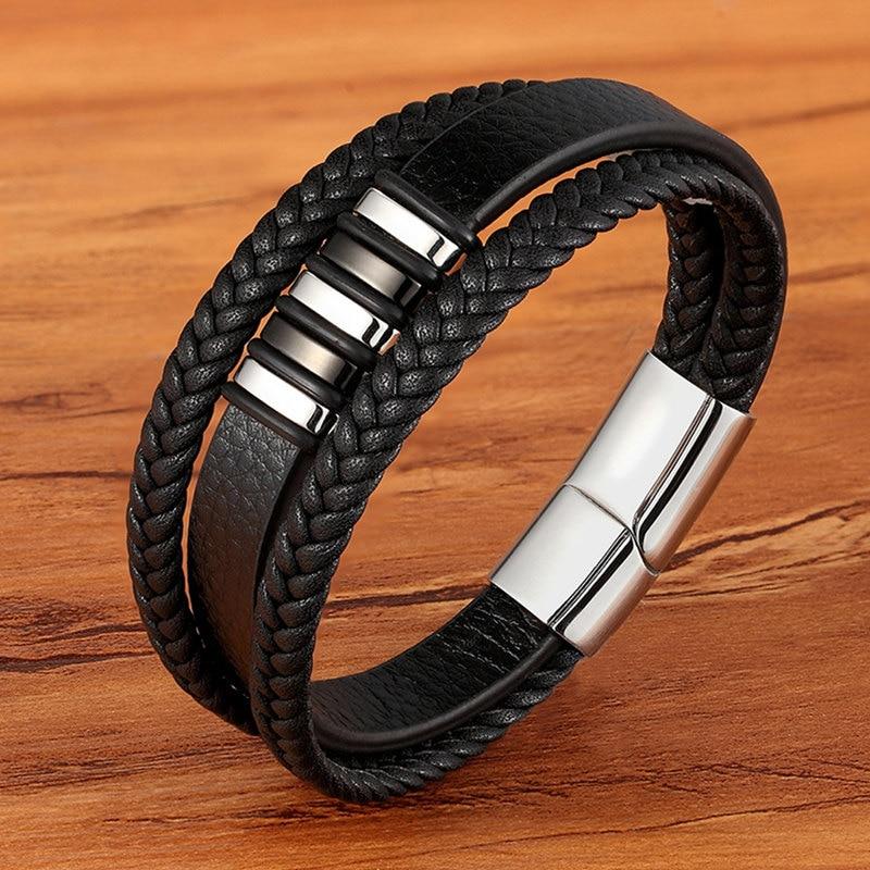 NobleCuff | Elegante Echt Lederen Armbanden voor Mannen - Tijdloze Stijl