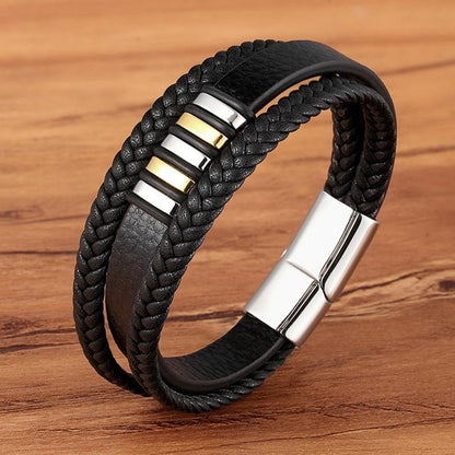 NobleCuff | Elegante Echt Lederen Armbanden voor Mannen - Tijdloze Stijl