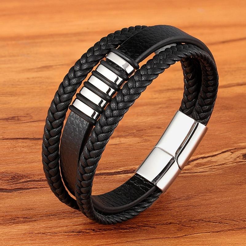 NobleCuff | Elegante Echt Lederen Armbanden voor Mannen - Tijdloze Stijl