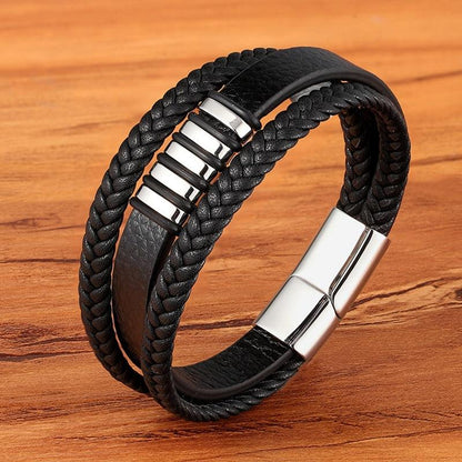 NobleCuff | Elegante Echt Lederen Armbanden voor Mannen - Tijdloze Stijl