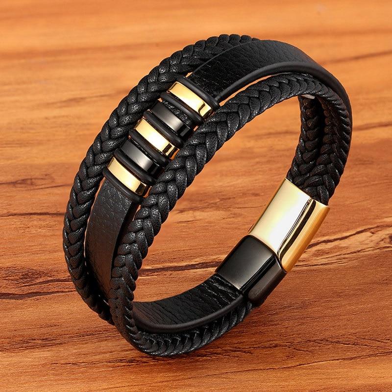 NobleCuff | Elegante Echt Lederen Armbanden voor Mannen - Tijdloze Stijl