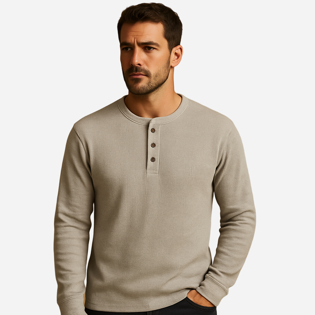 Henley Shirt für Herren - Langarm & Casual für den Winter