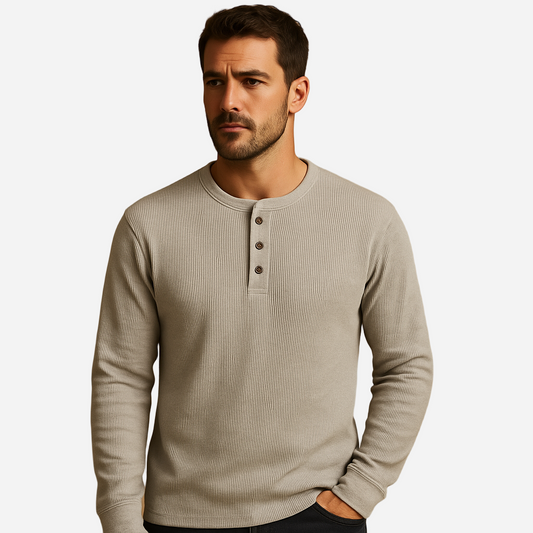 Henley Shirt für Herren - Langarm & Casual für den Winter