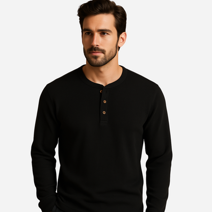 Henley Shirt für Herren - Langarm & Casual für den Winter