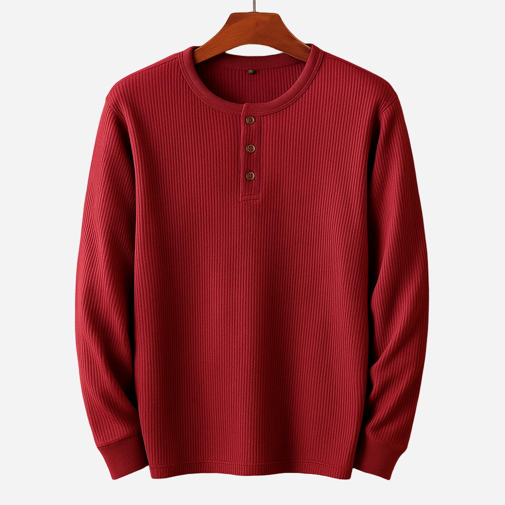 Henley Shirt für Herren - Langarm & Casual für den Winter