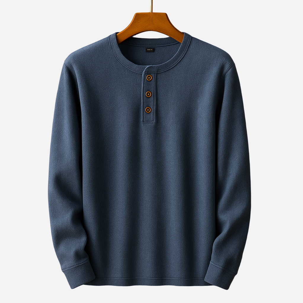 Henley Shirt für Herren - Langarm & Casual für den Winter