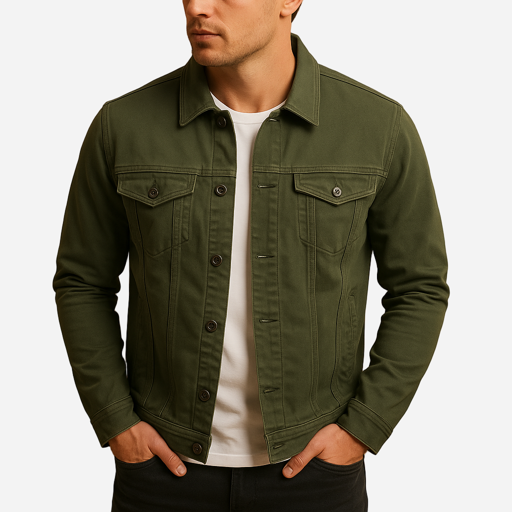 Jeansjacke für Herren - Klassisch & Tailliert für den Winter