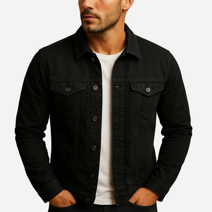 Jeansjacke für Herren - Klassisch & Tailliert für den Winter