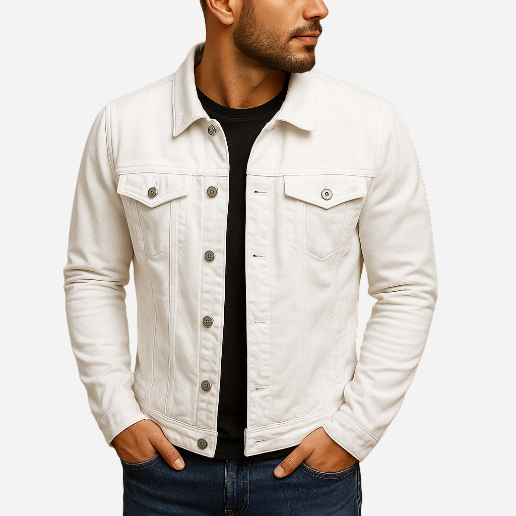 Jeansjacke für Herren - Klassisch & Tailliert für den Winter