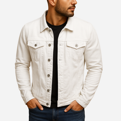 Jeansjacke für Herren - Klassisch & Tailliert für den Winter