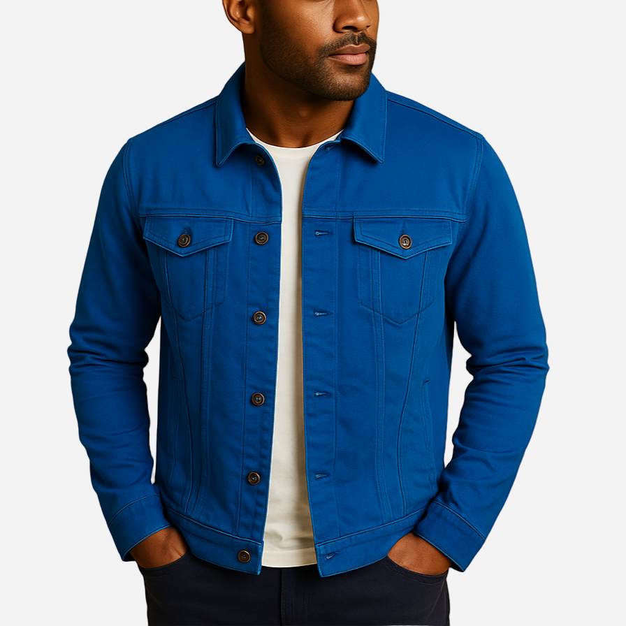 Jeansjacke für Herren - Klassisch & Tailliert für den Winter