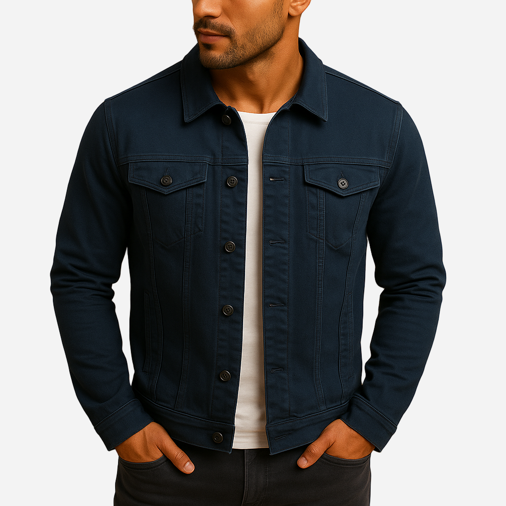 Jeansjacke für Herren - Klassisch & Tailliert für den Winter