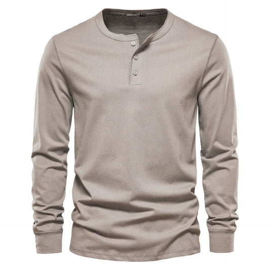 T-Shirt für Herren - Rundhals & Baumwolle für den Winter