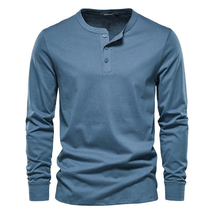 T-Shirt für Herren - Rundhals & Baumwolle für den Winter