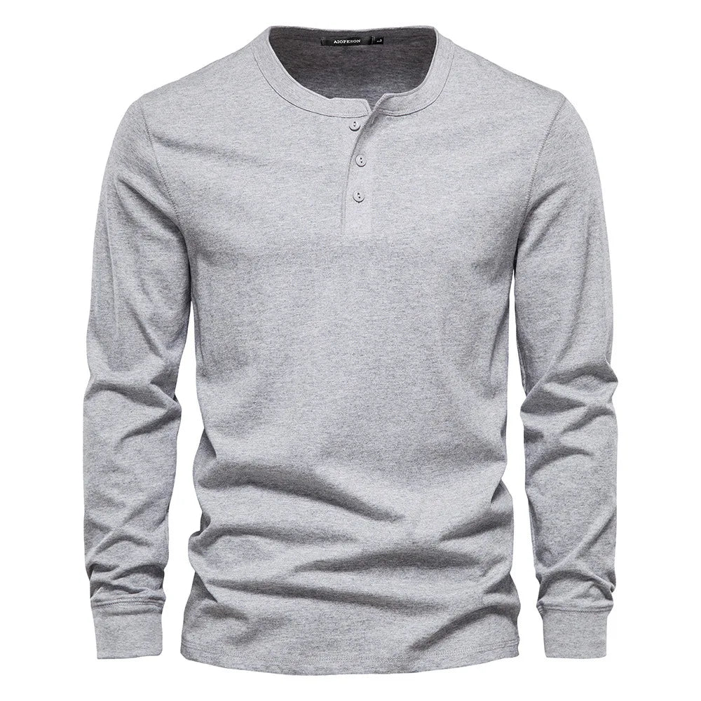 T-Shirt für Herren - Rundhals & Baumwolle für den Winter
