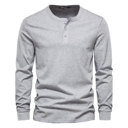 T-Shirt für Herren - Rundhals & Baumwolle für den Winter