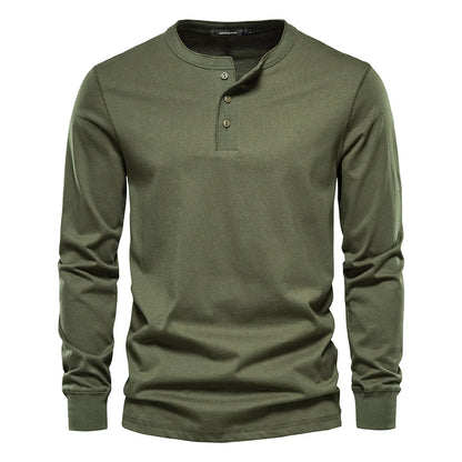 T-Shirt für Herren - Rundhals & Baumwolle für den Winter