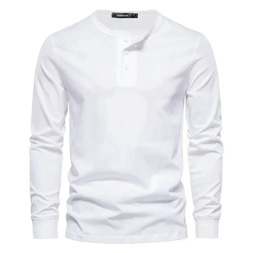 T-Shirt für Herren - Rundhals & Baumwolle für den Winter