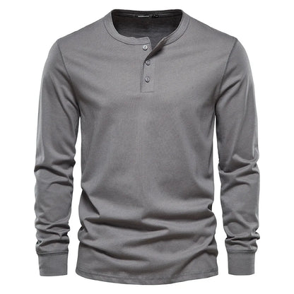 T-Shirt für Herren - Rundhals & Baumwolle für den Winter