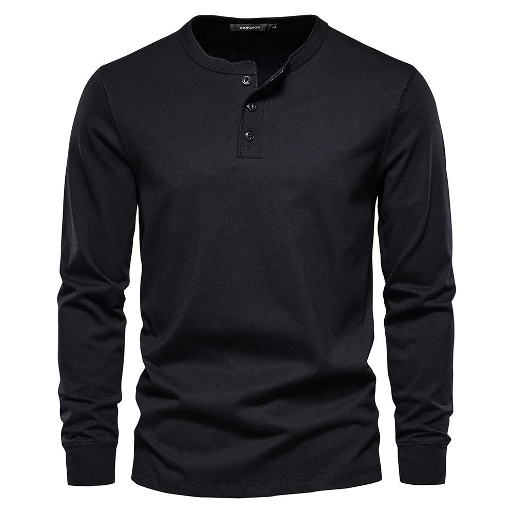 T-Shirt für Herren - Rundhals & Baumwolle für den Winter