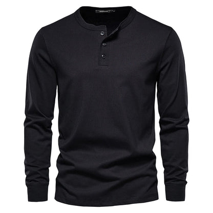 T-Shirt für Herren - Rundhals & Baumwolle für den Winter