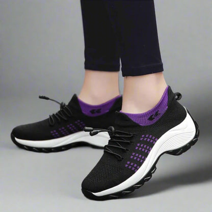 Lila Schwarz Ergonomische ultraleichte Herren-Freizeitschuhe