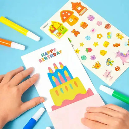 Magisches Kratzbild-Set: Farbenfroher Malspaß ohne Kleckerei für Kinder