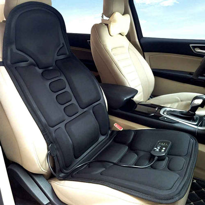 RelaxMax - Massage-Sitzkissen mit 8 Intensitäten und beheizbarem Nackenkissen – Perfekt für Auto & Zuhause