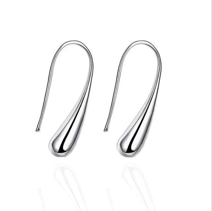 Elegantes 4-teiliges Schmuckset aus S925-Silber mit Wassertropfen-Design – Vielseitig & Hochwertig