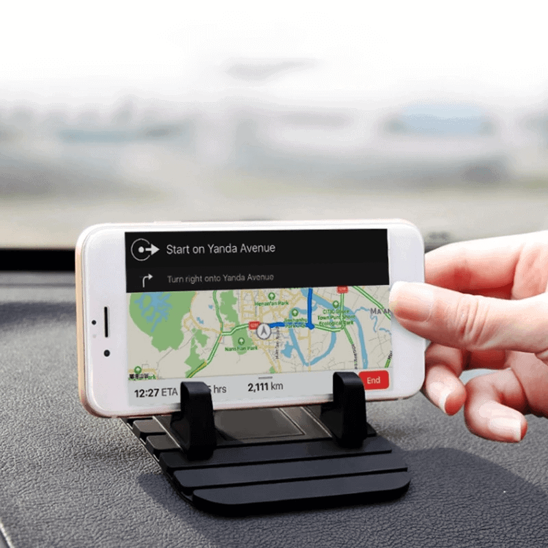 Hochwertige, rutschfeste & wiederverwendbare Silikon-Handyhalterung für Auto & Tisch – Sicherer Halt für Navigation & mehr (Herbst-Kollektion)