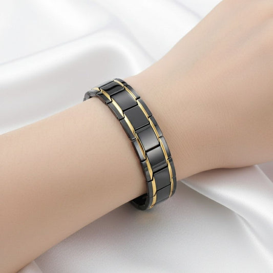 AuraFlex Magnetarmband für Damen – Elegantes  Magnetschmuck aus Edelstahl zur Förderung des Wohlbefindens