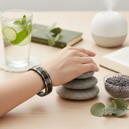 AuraFlex Magnetarmband für Damen – Elegantes  Magnetschmuck aus Edelstahl zur Förderung des Wohlbefindens