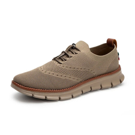 Braun Ergonomische Mesh Herrenschuhe mit Schnürsenkeln für den Alltag
