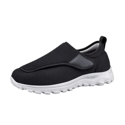 Extra breite Slip-in Damenschuhe mit Klettverschluss für Pflege