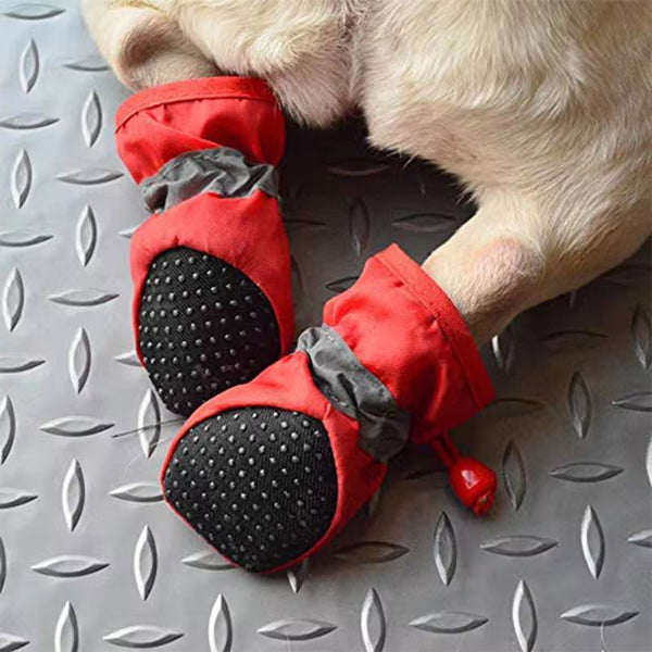 PetStep Wasserdichte Hundeschuhe mit verstellbaren Riemen – Ultimativer Pfotenschutz für jedes Wetter