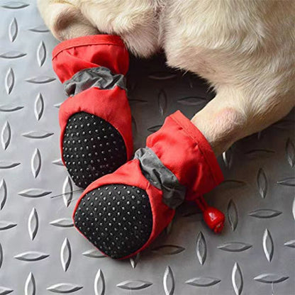 PetStep Wasserdichte Hundeschuhe mit verstellbaren Riemen – Ultimativer Pfotenschutz für jedes Wetter
