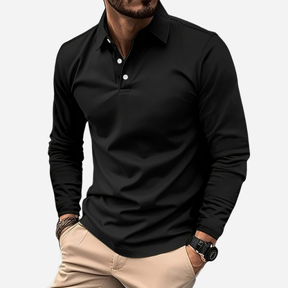 Polo Shirt für Herren - Langarm & Kragen für den Winter