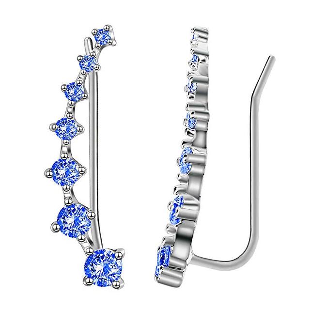 Eleganter Zirkon 925 Sterling Silber Ohrring – Zeitloser Luxus für Damen
