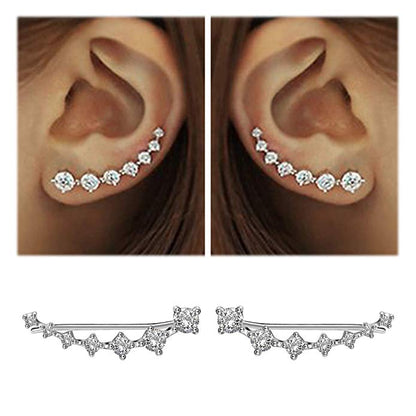Eleganter Zirkon 925 Sterling Silber Ohrring – Zeitloser Luxus für Damen