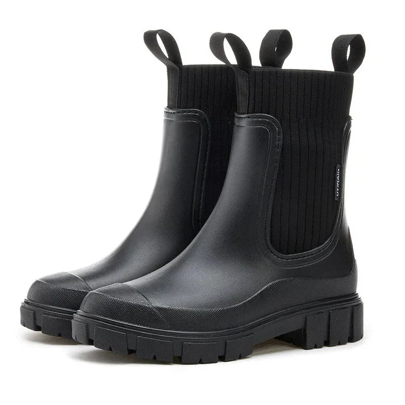 Warme, wasserdichte Damen-Regenstiefel für den Herbst – Stylisch und bequem für jedes Wetter
