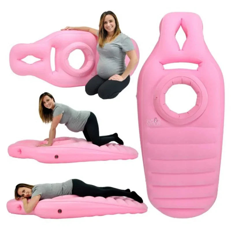Aufblasbares Schwangerschaftskissen & Yogamatte – Idealer Komfort für Nächte & Unterstützung