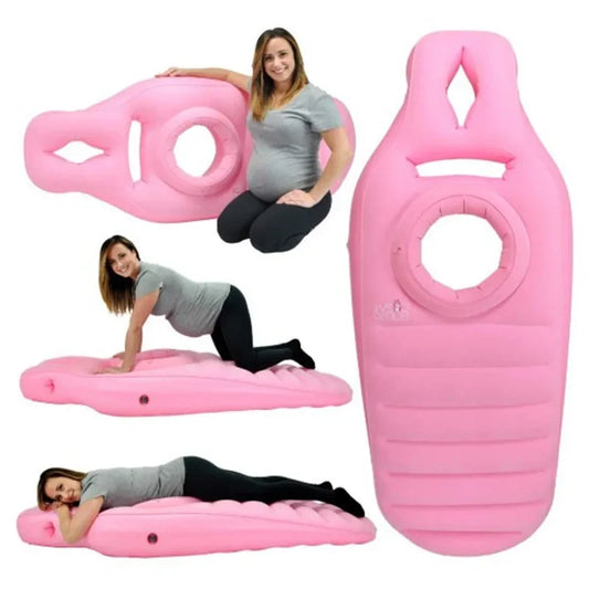 Aufblasbares Schwangerschaftskissen & Yogamatte – Idealer Komfort für Nächte & Unterstützung