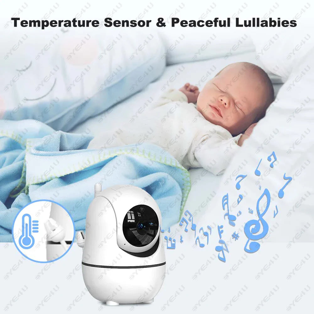 Babyphone für Babys - 360° Kamera, Monitor & Nachtsicht