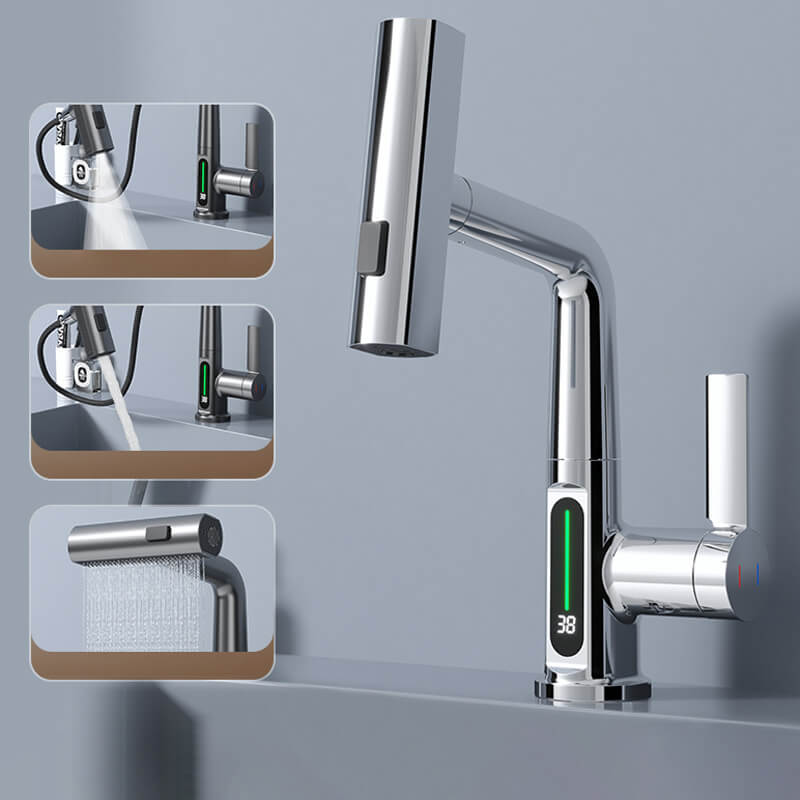 WaterMaster: Der Vielseitige LED-Wasserhahn für Küche & Bad – 360° drehbar, 5 Strahlmodi & Temperaturanzeige