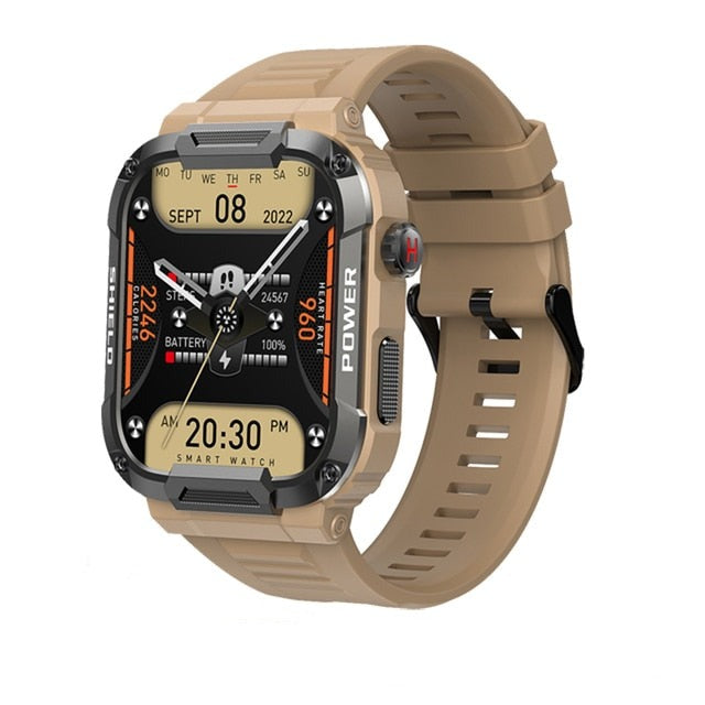EliteEdge Commando Smartwatch Pro: Robuste Militärische Smartwatch mit KI-Sprachassistent und 110+ Sportmodi
