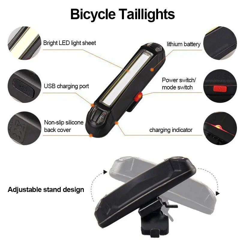 Fahrradlicht für Fahrräder - LED, Hell & 4-in-1 Halterung