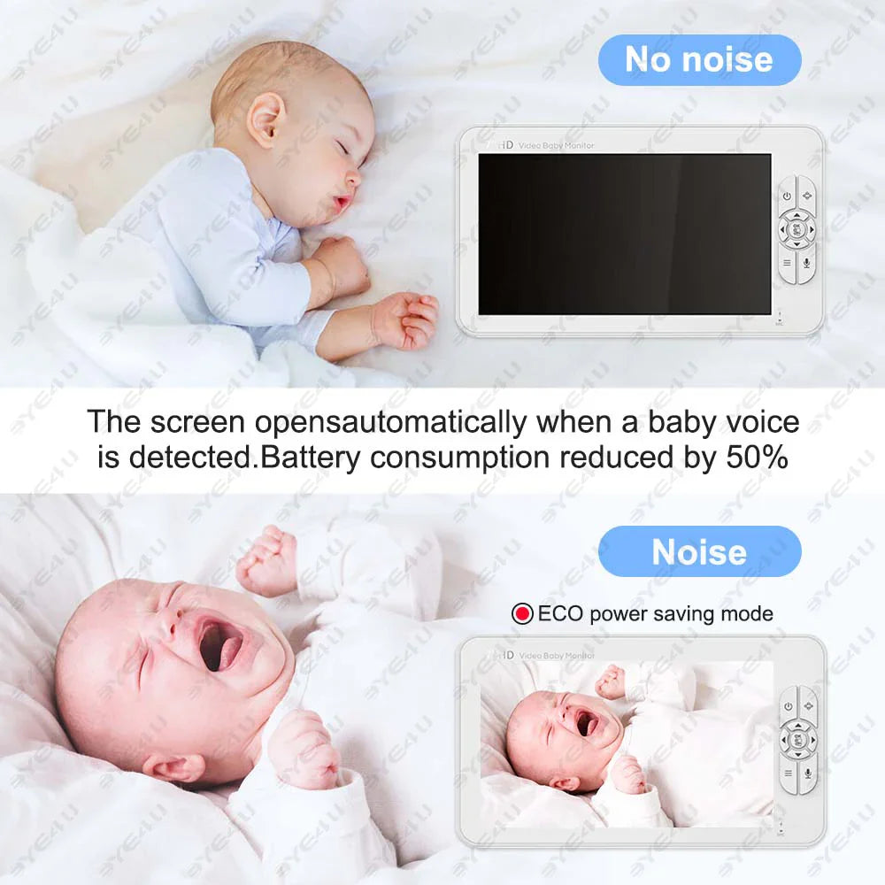 Babyphone für Babys - 360° Kamera, Monitor & Nachtsicht