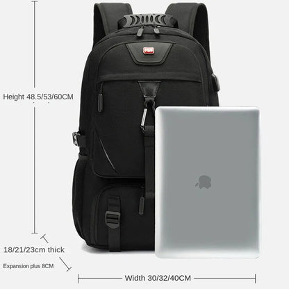 Tech Trek Pro 50-80L: Die ultimative Rucksack mit USB-Anschluss - Perfekt für Abenteuer und Alltag