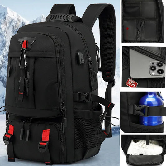 Tech Trek Pro 50-80L: Die ultimative Rucksack mit USB-Anschluss - Perfekt für Abenteuer und Alltag