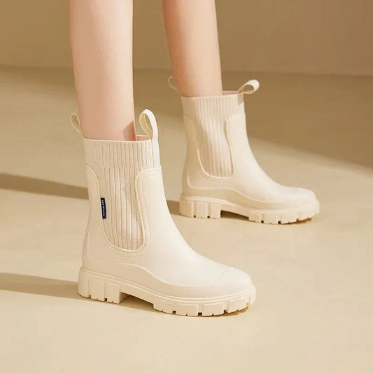 Warme, wasserdichte Damen-Regenstiefel für den Herbst – Stylisch und bequem für jedes Wetter